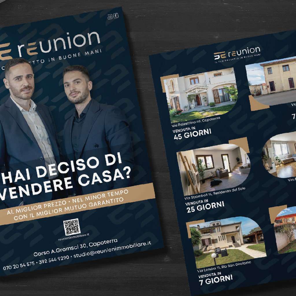 Progettazione Grafica Reunion Immobiliare